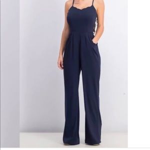 Market and spruce jumpsuit in navy blue, size M
